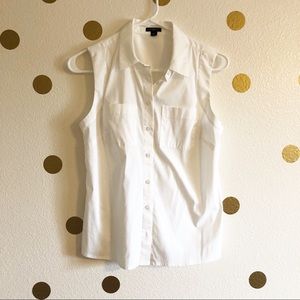 Ann Taylor White Button Up